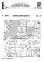 Lake Mary Township, Skoglund Lake, Lake Andrew, Long Lake, Pocket Lake, Directory Map, Douglas County 2006